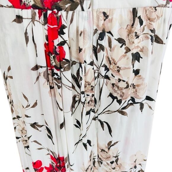 TORRID White Floral Challis Overskirt Romper size 16. - Picture 12 of 14